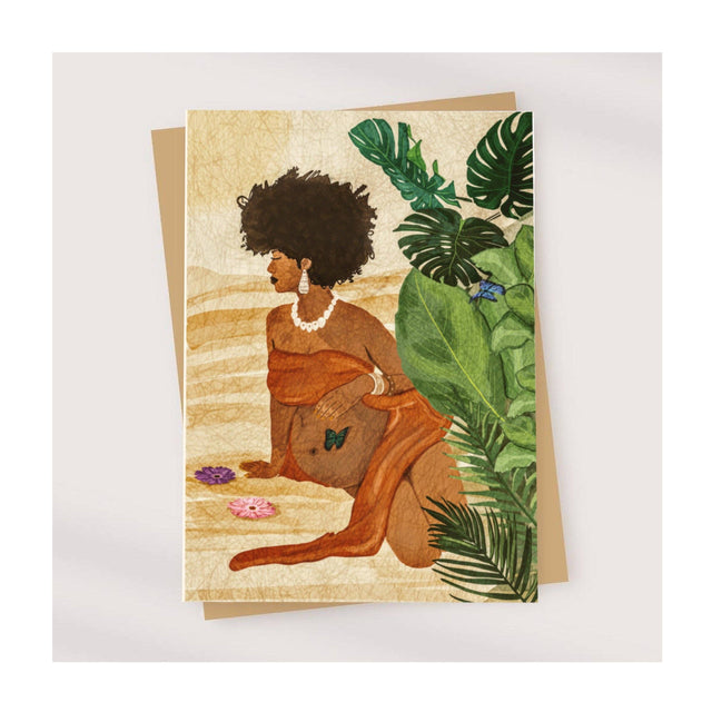 Mama To Be African Art Card