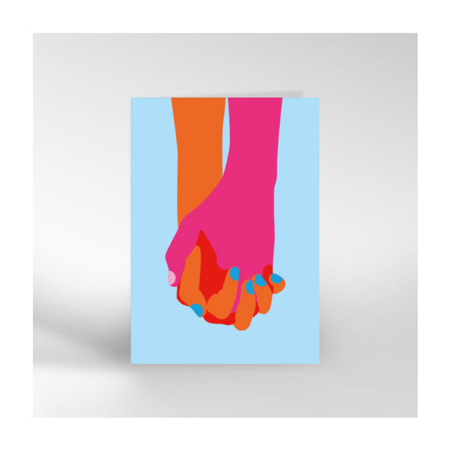 Hand Holding Love Card